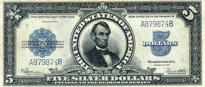 1934 $5 dollar bill serial number lookup