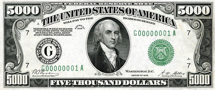 5000 Dollar Bill Learn About This Bill And Its Value