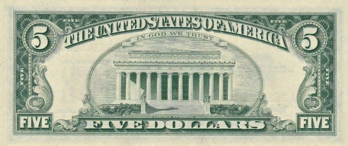 Old five dollar bills - masopmen
