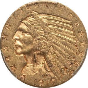 1910 Indian Head Half Eagle